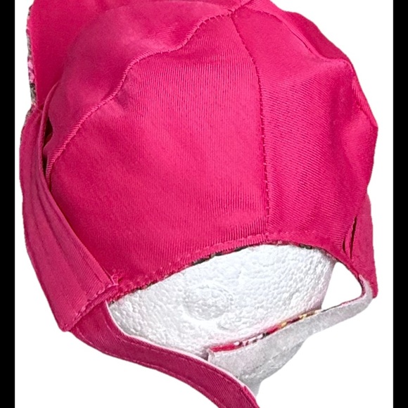 Women's Floral Sequins Sparkly Pink Baseball Cap Hat Adjustable Strap Spring - Picture 15 of 16